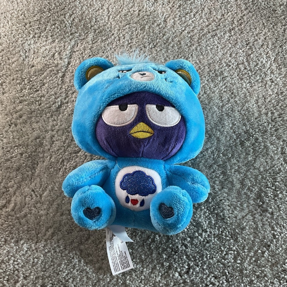 Sanrio Hello‎ Kitty Care Bears Badtz-Maru Dressed As Grumpy Bear 8" Plush Blue